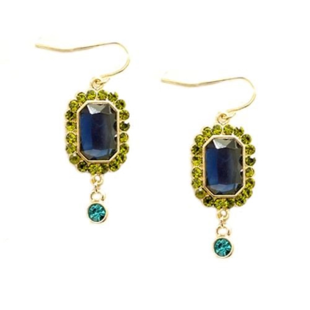 New! Vivid Rhinestone‎ Drop Earrings